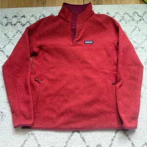 Patagonia Women's M Lightweight Better Sweater‎ Marsupial Pullover Red